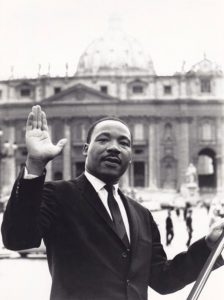 Roma è in visita il reverendo Martin Luther King