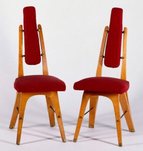 A pair of Apelli and Varesio side chairs.