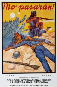 Spanish Civil War (1936-1939): 'Shall not pass' 20th century propaganda poster