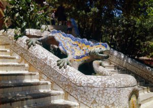 Antoni Gaudi, Guell Park. Parque Guell, Barcelona