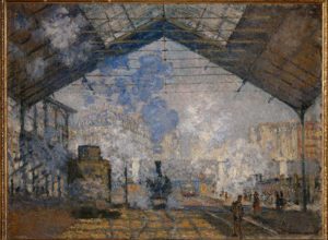 Claude Monet, Saint-Lazare Station. 1877. Musee d'Orsay - Paris France