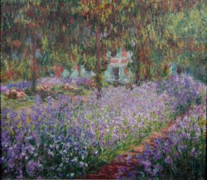 Claude Monet, The Artist's Garden at Giverny, 1900. Musee d'Orsay – Paris France