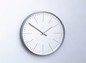 Max Bill, Wall clock, model N ° 32/0389, 1957. Produced by Gebrueder Junghans. Museum of Modern Art (MoMA), New York, USA