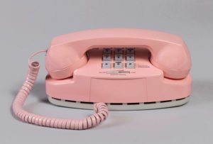 Henry Dreyfuss Signature Princess Telephone, 1993 Manufactured by AT&T Global Information Systems. Cooper-Hewitt - Smithsonian Design Museum, New York, USA