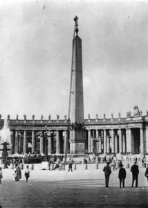 St Peter Obelisk and St Peter Basilica, Rome. Holy Year 1925 - AA12593