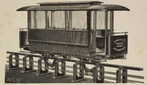 Monorail subway wagon, Zipernowsky system, Budapest, Museo Nazionale della Scienza e della Tecnica - Milan Italy