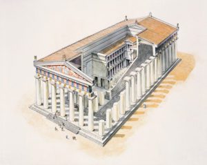 Sicily, Selinunte - G Temple, reconstruction drawing - DA02479