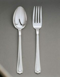 Silver cutlery model M.C. 67, executed by Michelangelo Clementi for Calderoni.