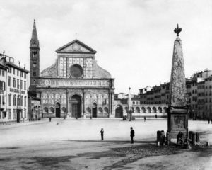 Chiesa di Santa Maria Novella a Firenze, fine XIX sec - E267626