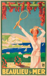 Poster, Beaulieu sur Mer, Riviera Francese, circa 1930 . Mary Evans Picture Library, Londra