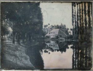 Marie-Charles-Isidore Choiselat e Stanislas Ratel Daguerrotype, Paessaggio con Cottage, 1844 - ME00731