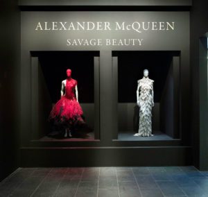 The Metropolitan Museum of Art, interior, special exhibition gallery view, 'Alexander McQueen: Savage Beauty', 2011. Metropolitan Museum of Art, New York, USA