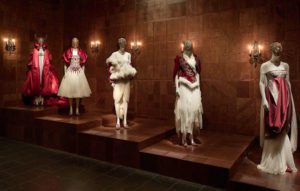 The Metropolitan Museum of Art, interior, special exhibition gallery view, 'Alexander McQueen: Savage Beauty', 2011.