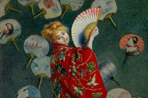 Monet Claude, La Japonaise (Camille Monet con un costume giapponese). Olio su tela , Museo delle Belle Arti, Boston USA