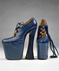 Pair of platform shoes. Vivienne Westwood