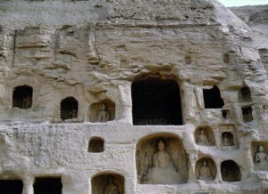 Chinese art, The oldest known example of the Buddhist art rock carving. Cave 11 Yungang Caves. Datong - W007621