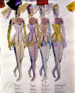 Andre Delfau, Costumes of the dancers in 'Serenade' by Piotr Ilyich Tchaikovsky - WH32129