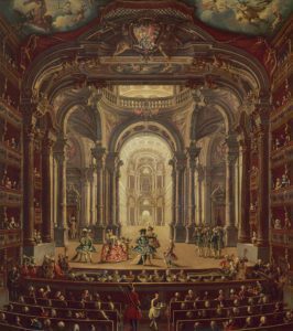 Olio su tela, Oliviero Domenico, Teatro Regio di Torino la sera dell'inaugurazione, 1740