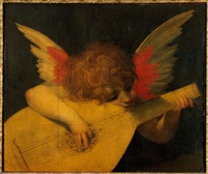 Rosso Fiorentino Angel with Musical Instrument (before restoration) Galleria degli Uffizi - Florence Italy