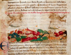 Codice Sercambi: la peste Archivio di Stato - Lucca Italia