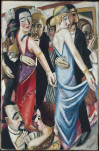 Oil on canvas, couples of dancers in a club. Sammlung Moderne Kunst in der Pinakothek der Moderne - Bayerische Staatsgemaeldesammlungen, Munich, Germany