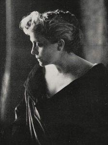 Portrait of Eleonora Duse (1858-1924), Italian theatre actress, photo by Giovan Battista Sciutto from L'Illustration, No 3238, March 18, 1905. - BA56113