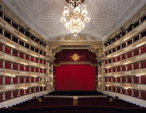 Foto del Teatro alla Scala, Milano. Interno verso la scena