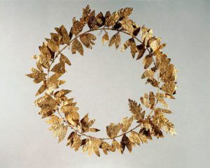 Greek civilization Gold laurel crown