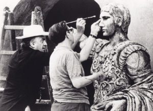 Federico Fellini on the set of the film 'Roma' - DZ02074