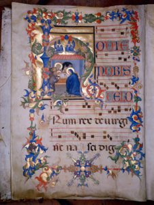 Codex B c. 5 v: Nativity - 0012614