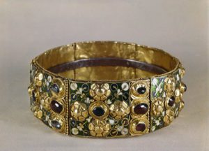 Iron crown. Second half of 11th century. Gold, iron, precious stones and enamels