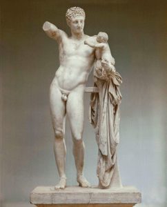 Prassitele, Hermes e Dioniso Museo Archeologico, Olimpia