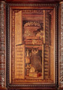 Fra Giovanni da Verona, Wood inlay with open cabinet - 0055087