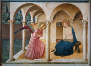 Beato Angelico, Annunciazione. Museo di San Marco, Firenze
