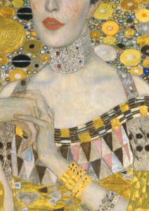 Gustav Klimt, Adele Bloch-Bauer I, 1907 - detail. Neue Galerie New York, New York