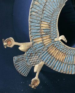 Treasure of Tanis. Vulture shaped gold breastplate belonged to King Sheshong. Detail, Third Intermediate Period, Dynasty XXI-XXII