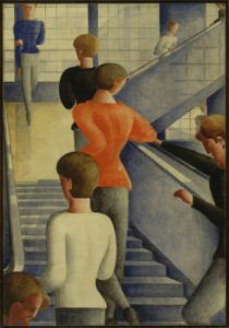 Oskar Schlemmer, Bauhaus Stairway, 1932. Oil on canvas, Museum of Modern Art (MoMA), New York