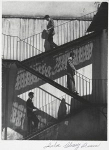men walking up and down stairs silhouttes and shadows fine art photographs by Alvarez Bravo
