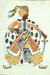 Leon Bakst, The Blue God (costume design for a production of a ballet by Diaghilev) - 0107945