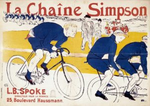 Henri de Toulouse Lautrec, Advertising for Simpson bicycle chains. 19th century