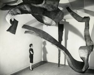 Installation view of Sculpture by Herbert Ferber: To Create an Environment, Whitney Museum of American Art, New York, March 10-April 21, 1961 - WM01629