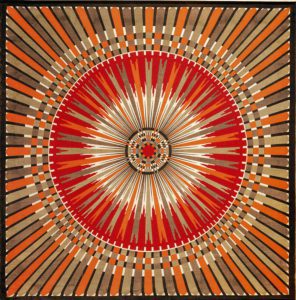 Cotton headscarf with sunburst motif, 1920s-30s - Russian State Museum, St. Petersburg