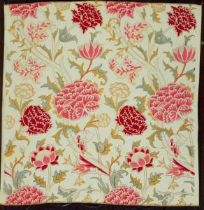 Crysanthemum Pattern Printed Fabric Mfr. No. 23612 (c. 1942 - manufacture). - William Morris