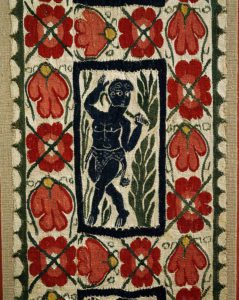 Fabric with faun among flowers, 5th-6th cent. - Coptic art