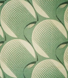 Fabric design, for Courtaulds Ltd. England, 1931. Jacquard woven cotton and rayon