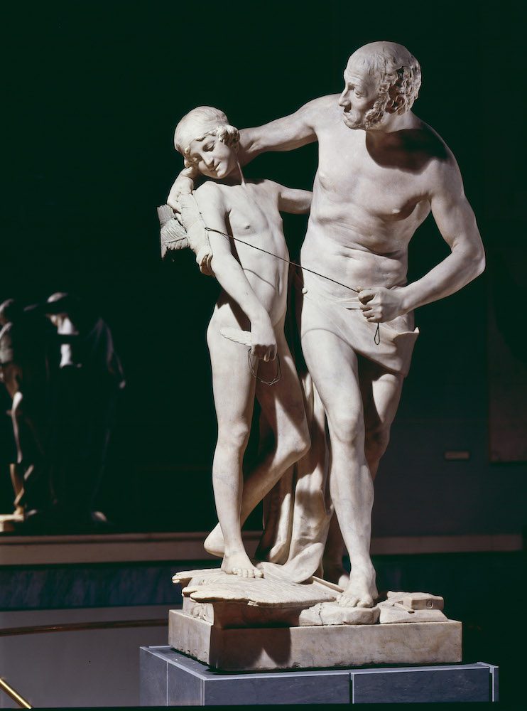 Antonio Canova, Dedalo e Icaro, 1778-79. Scultura in marmo