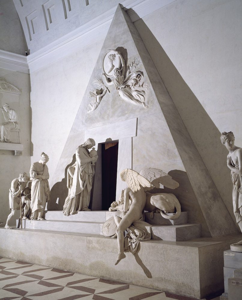  Monumento funerario a Maria Cristina di Austria, di Antonio Canova (1757-1822), modello.
