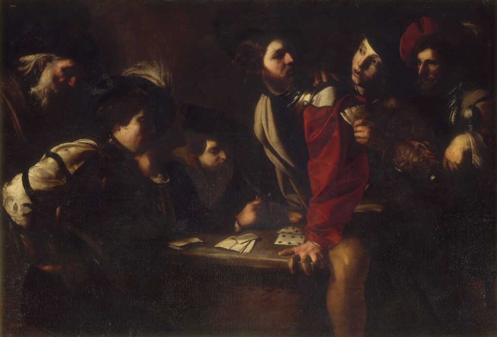 Bartolomeo Manfredi, Card Players, Uffizi Gallery, Florence, Italy - Before Georgofili massacre