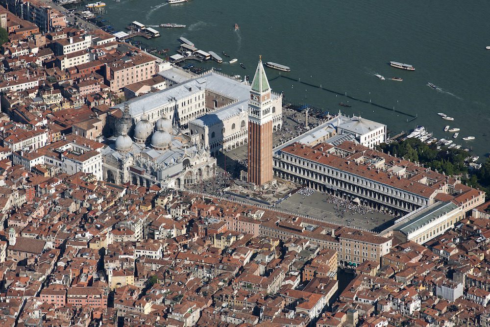 Venice, St. Mark's Square seen from the northwest. 