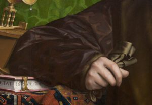 Hans il Giovane Holbein, Jean de Dinteville and Georges de Selve (The Ambassadors), detail, 1533, National Gallery, London, Great Britain